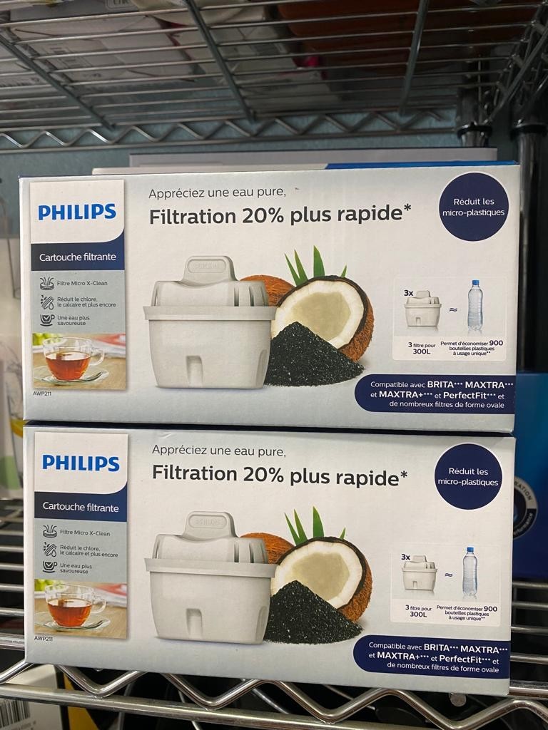 Cartouche filtre à eau Philips Filter micro x-clean 3 pcs awp211/3
